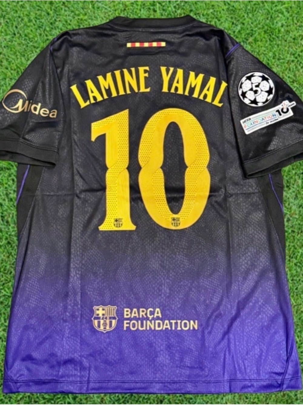 Barcelona away jersey 26/27 lamine yamal #10 ucl ( player version )